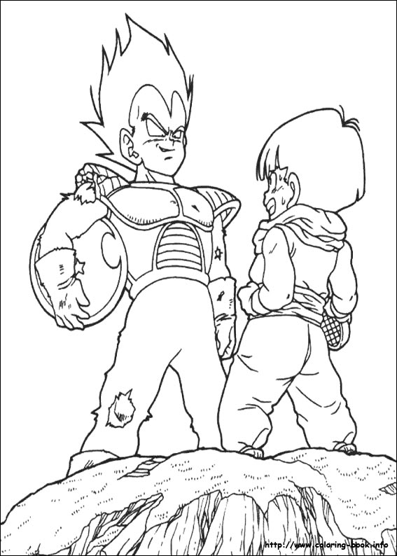 Dragon Ball Z coloring picture